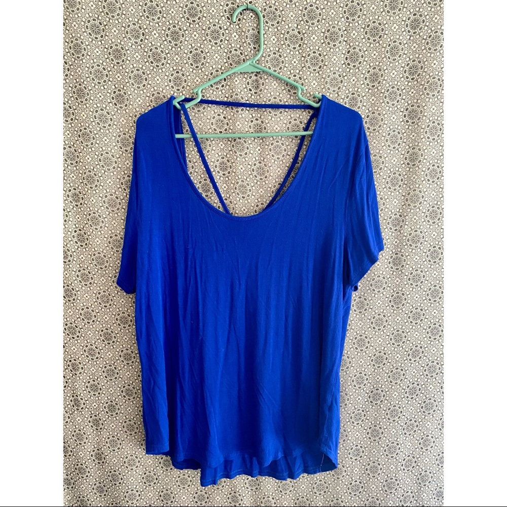 Balance Collection short sleeve strapped back top XL